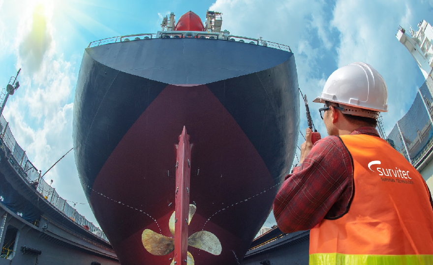Survitec offers pre-inspection drydocking service